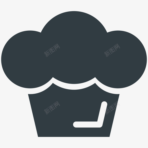 纸杯蛋糕酒店和餐厅酷标图标svg_新图网 https://ixintu.com 纸杯蛋糕 酒店和餐厅酷矢量图标