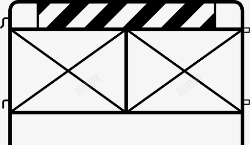 双护栏交通停车图标svg_新图网 https://ixintu.com 交通 人群 停车 双护栏 围栏 宽 线路 街区 警察 路段 障碍