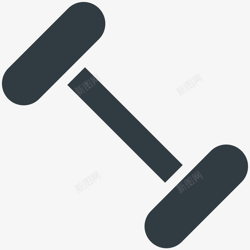哑铃医学健康酷标图标svg_新图网 https://ixintu.com 医学健康酷矢量图标 哑铃