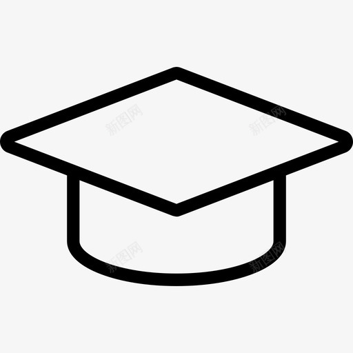 砂浆板帽子学院图标svg_新图网 https://ixintu.com 培训大纲 学院 帽子 毕业典礼 砂浆板 礼服