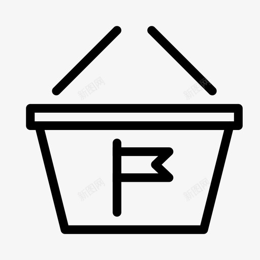 购物篮研究镜头图标svg_新图网 https://ixintu.com 信息 分析 平滑购物 旗帜 研究 视觉 购买 购物篮 镜头