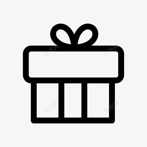 礼品生日礼盒图标svg_新图网 https://ixintu.com 业务工作 代币 优惠券 体贴 庆祝活动 生日 礼品 礼物 礼盒 赠品