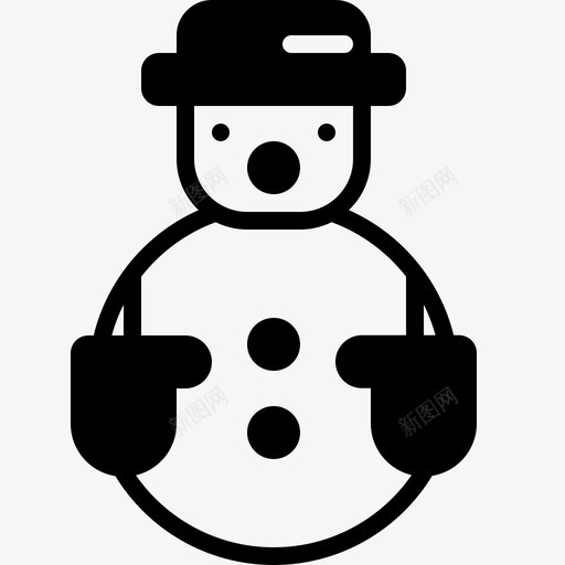 雪人冬天雕塑图标svg_新图网 https://ixintu.com 冬天 冰 圣诞 圣诞节 圣诞节雕刻图标 欢乐 融化 装饰 雕塑 雪人
