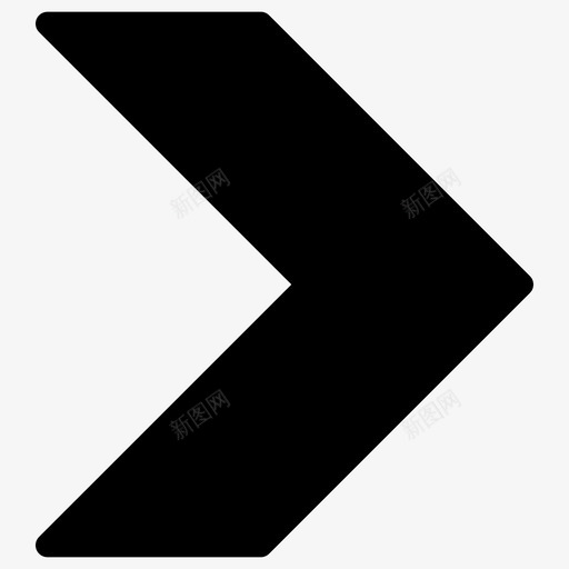右发光页图标svg_新图网 https://ixintu.com 位置 发光 右 方向 标记 移动 符号 箭头 箭头实心图标 页