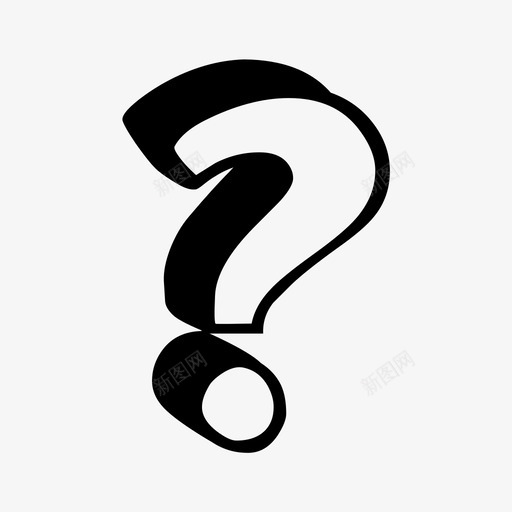 问号句子查询图标svg_新图网 https://ixintu.com 句子 回答 帮助 查询 标点符号 白色 绘制集23d 询问 问号