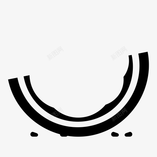 吃过瓜石头种子图标svg_新图网 https://ixintu.com 吃起来的 吃过瓜 夏天 外皮 消耗品 石头 种子 空的 红的 绿的 饿的