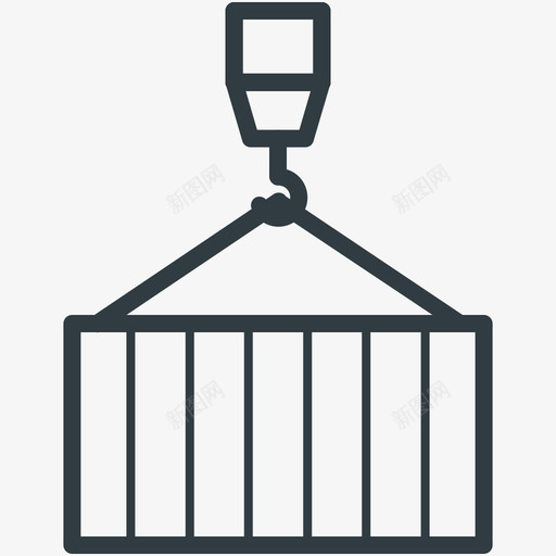 货柜物流配送载体图标svg_新图网 https://ixintu.com 物流配送载体图标 货柜