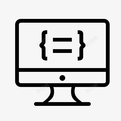 编码监视器maudlin图标svg_新图网 https://ixintu.com cleaning code development device generation gooey maudlin seo wide 监视器 编码 语言