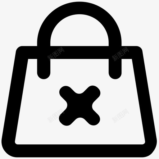 手袋衣服醒目的线条图标svg_新图网 https://ixintu.com 手袋 衣服醒目的线条图标