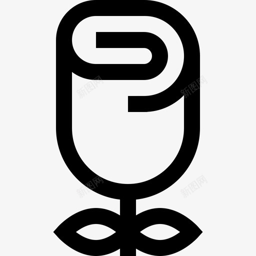 玫瑰花朵花束图标svg_新图网 https://ixintu.com 婚礼图标 玫瑰 礼物 花 花朵 花束 花瓣 花蕾 茎