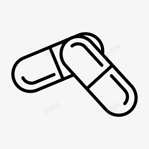 胶囊剂量药物图标svg_新图网 https://ixintu.com 剂量 医疗大纲 处方 胶囊 药丸 药物