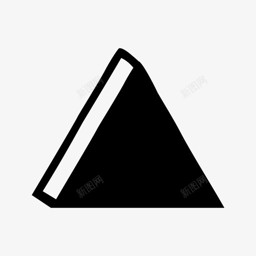 三角形系统形状图标svg_新图网 https://ixintu.com 三角形 加载 发送 向上 圆锥体 形状 消息 系统 绘制集23d 金字塔 黑色