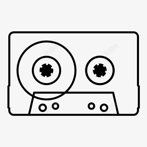 盒式磁带音频乐趣图标svg_新图网 https://ixintu.com 乐趣 人 卡塞特 听 混合磁带 盒式磁带 音乐 音频