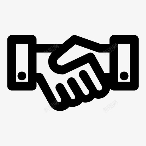 握手政客合伙人图标svg_新图网 https://ixintu.com 交易 介绍 协议 印章 友谊 合伙人 商业大胆 握手 政客 生意 盟友
