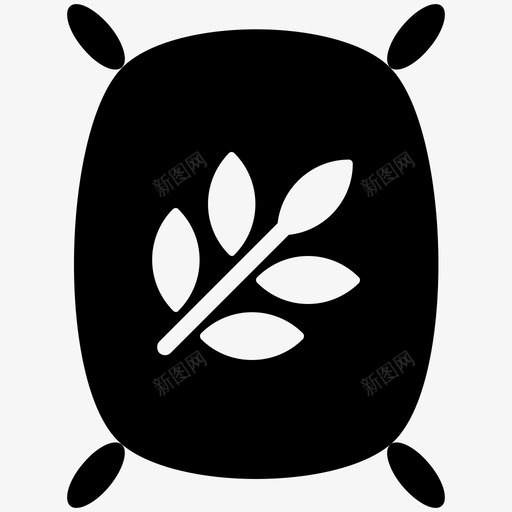 麦袋自然酷标图标svg_新图网 https://ixintu.com 自然酷矢量图标 麦袋