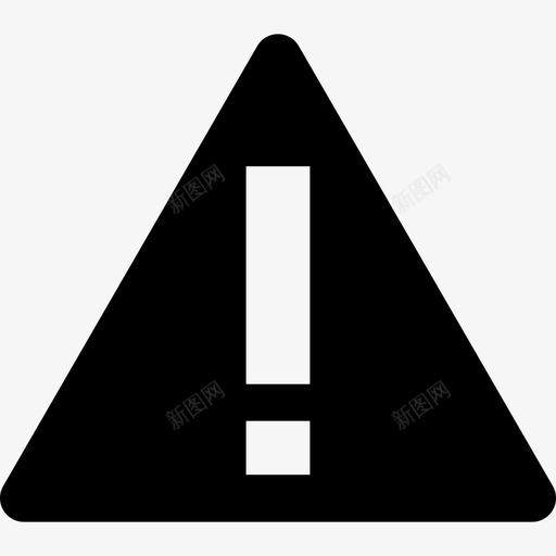 三角形警告感叹号界面要领图标svg_新图网 https://ixintu.com 三角形警告感叹号 界面 要领