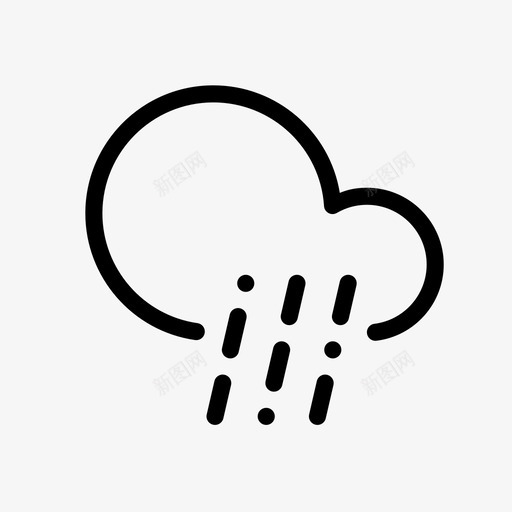 雨夹雪云天气预报图标svg_新图网 https://ixintu.com 云 云输出 出汗云出汗 天气 天气预报 平滑天气 雨 雨夹雪 雪