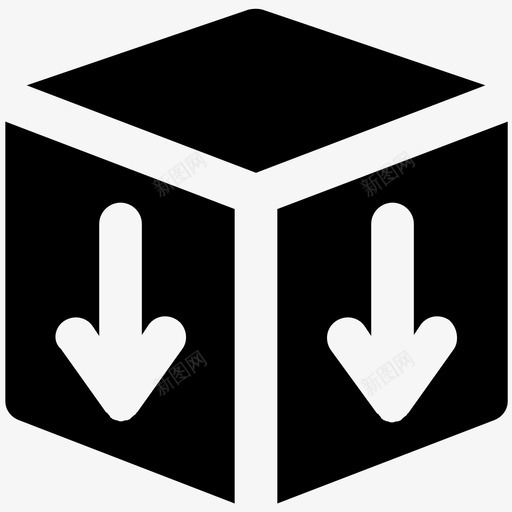 包装符号物流配送粗体图标svg_新图网 https://ixintu.com 包装符号 物流配送粗体图标