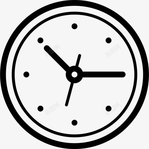 时钟指针小时图标svg_新图网 https://ixintu.com 分 小时 挂钟 指针 时钟 时间 秒
