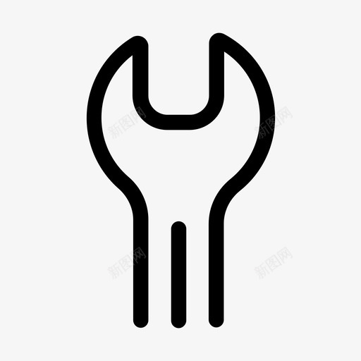 修理建造固定图标svg_新图网 https://ixintu.com 修理 固定 工具 建造 扳手 拧紧 更新 松开 轮廓混合
