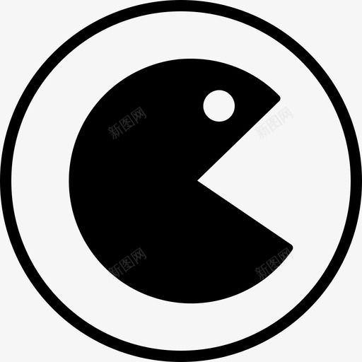 吃豆人复古嘴图标svg_新图网 https://ixintu.com 乐趣 吃 吃豆人 嘴 复古 娱乐 室内游戏 性格 游戏