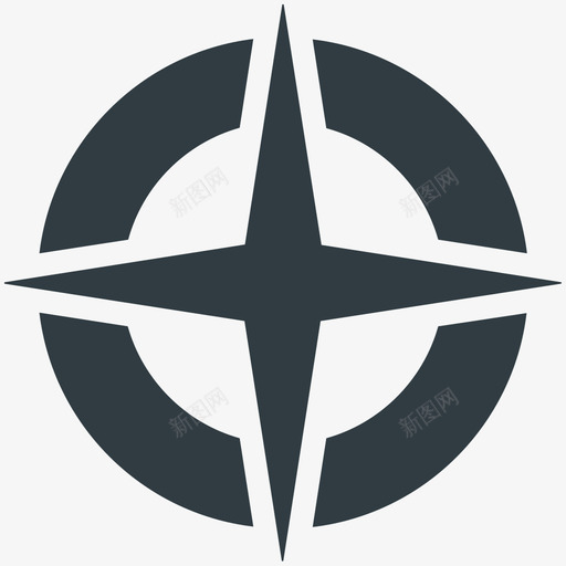 指南针地图和导航酷标图标svg_新图网 https://ixintu.com 地图和导航酷矢量图标 指南针