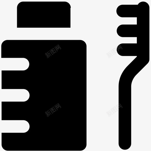 牙齿清洁健康大胆的固体图标svg_新图网 https://ixintu.com 健康大胆的固体图标 牙齿清洁