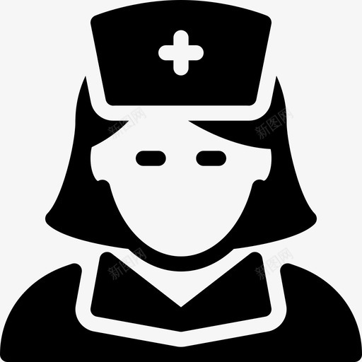 护士人员患者图标svg_新图网 https://ixintu.com 人员 人员实心图标 从业者 医疗保健 医院 康复 患者 护士 职责
