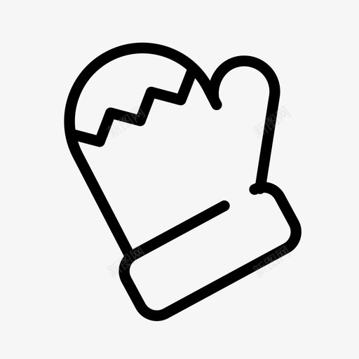 手套圣诞节时间图标svg_新图网 https://ixintu.com 圣诞节时间 手套
