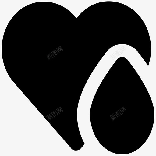 献血理念健康大胆的固体图标svg_新图网 https://ixintu.com 健康大胆的固体图标 献血理念