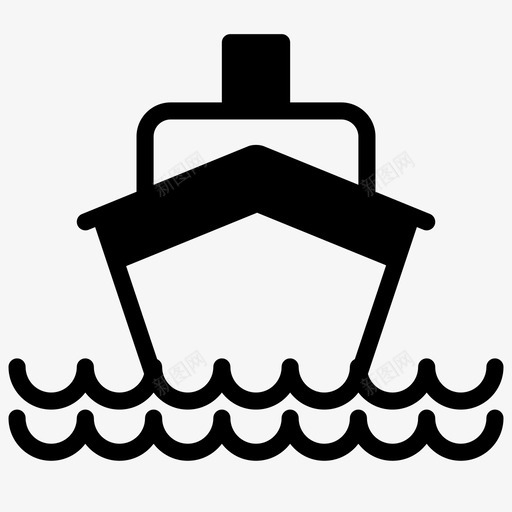 船双体船游轮图标svg_新图网 https://ixintu.com 光滑填料运输 双体船 帆船 拖船 海运 渔船 游轮 船 运输
