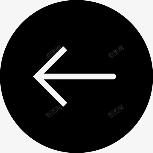左左舷方向图标svg_新图网 https://ixintu.com 南 后 圆 左 左舷 方向 棱角 箭头实心 近 近侧 非右