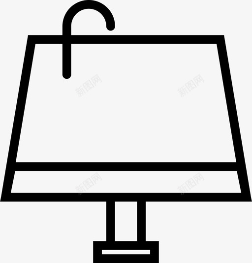 讲台麦克风演示图标svg_新图网 https://ixintu.com 漂亮图标基本轮廓 演示 演讲 演讲者 站立 讲台 麦克风