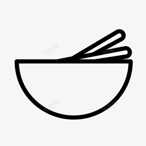 碗用筷子别致好吃图标svg_新图网 https://ixintu.com 健康食品 别致 图标简单线 大 好吃 碗用筷子 筷子 辣 零食 饥饿