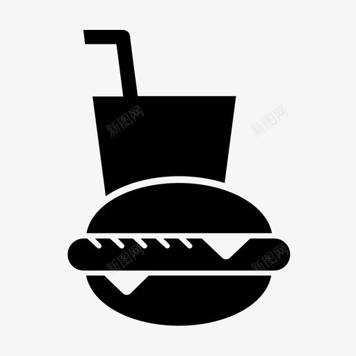 快餐美食美味佳肴图标svg_新图网 https://ixintu.com 垃圾食品 外卖 快餐 普通食品 美味佳肴 美食 餐厅 餐食