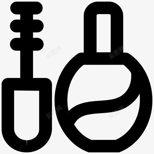 化妆品时尚大胆的线条图标svg_新图网 https://ixintu.com 化妆品 时尚大胆的线条图标