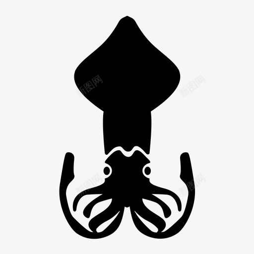 鱿鱼出售章鱼图标svg_新图网 https://ixintu.com 不 保持 出售 大胆 海洋 游泳 章鱼 腿 鱼 鱿鱼 黄金