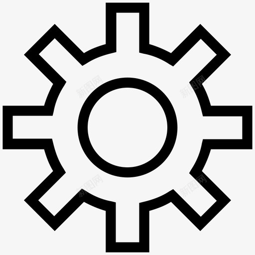 齿轮设置小齿轮图标svg_新图网 https://ixintu.com 信息图形线图标 小齿轮 机械齿轮 设置 配置 链轮 零件 齿轮