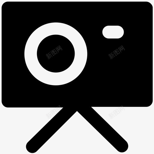 三脚架照相机多媒体醒目的实心图标svg_新图网 https://ixintu.com 三脚架照相机 多媒体醒目的实心图标