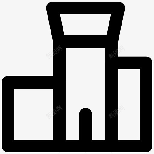 建筑建造粗体线条图标svg_新图网 https://ixintu.com 建筑 建造粗体线条图标