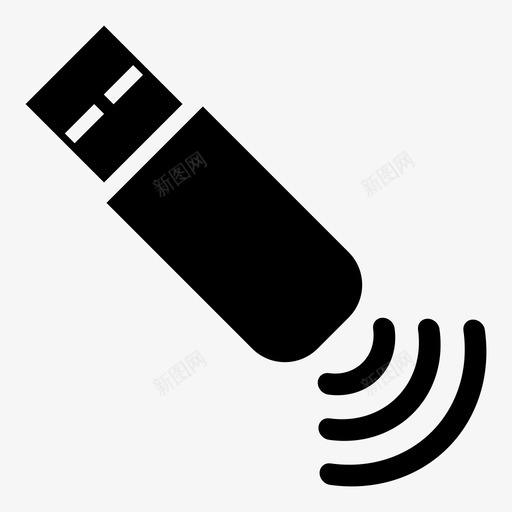 usb连接终端信号图标svg_新图网 https://ixintu.com usb连接 信号 加密狗 插入 无线 终端 计算机端口 计算机连接 配对