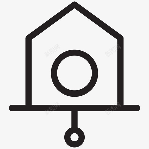 钟摆时钟网络和用户界面图标svg_新图网 https://ixintu.com 网络和用户界面图标 钟摆时钟
