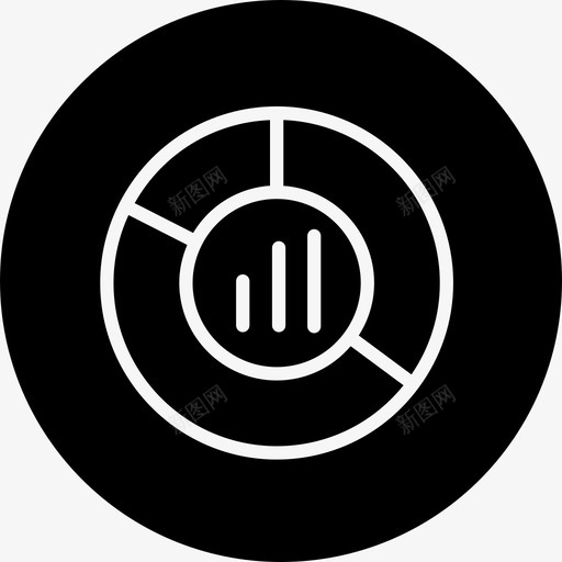 圆形饼图中间有条形图中间有细符号轮廓图标svg_新图网 https://ixintu.com seopackfull 中间有条形图 中间有细符号轮廓 内有圆 商务 圆形饼图
