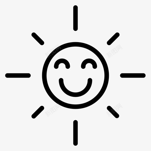 阳光明亮欢快图标svg_新图网 https://ixintu.com 光 天气 太阳 快乐 早晨 明亮 欢快 热 阳光