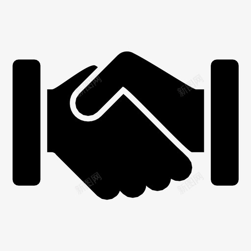 握手朋友交易图标svg_新图网 https://ixintu.com 业务关系 交易 会议 公司 关系 合同 握手 朋友