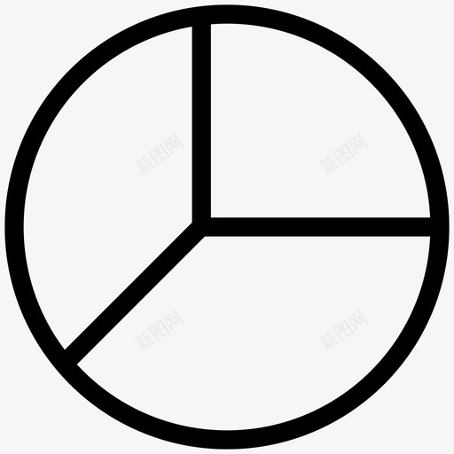 饼图教育线图标svg_新图网 https://ixintu.com 教育线图标 饼图