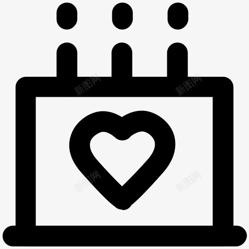 蛋糕爱情和浪漫大胆的线图标svg_新图网 https://ixintu.com 爱情和浪漫大胆的线图标 蛋糕
