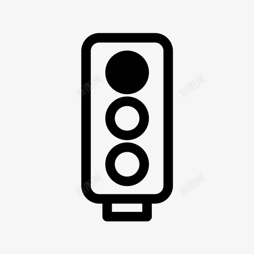 红绿灯刹车人图标svg_新图网 https://ixintu.com 交通 交通堵塞 人 停车 刹车 红绿灯 线路图标ui 街道