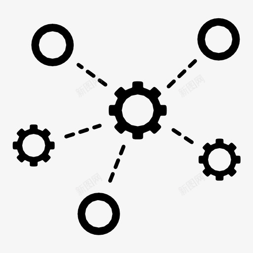 齿轮卷筒转向图标svg_新图网 https://ixintu.com 卷筒 应用工具 机械装置 网络 转向 轮子 连杆 钟表 齿轮