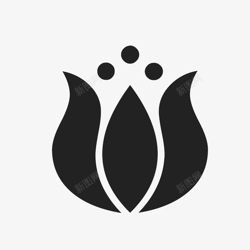 花球茎花园图标svg_新图网 https://ixintu.com 多年生植物 春天 树苗 球茎 自然 花 花园 茎